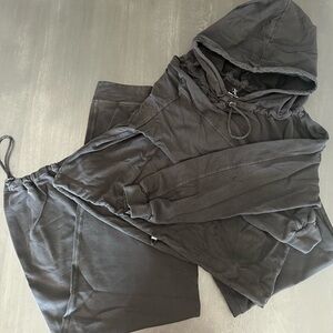 NAMA Black Hoodie and Jogger Set